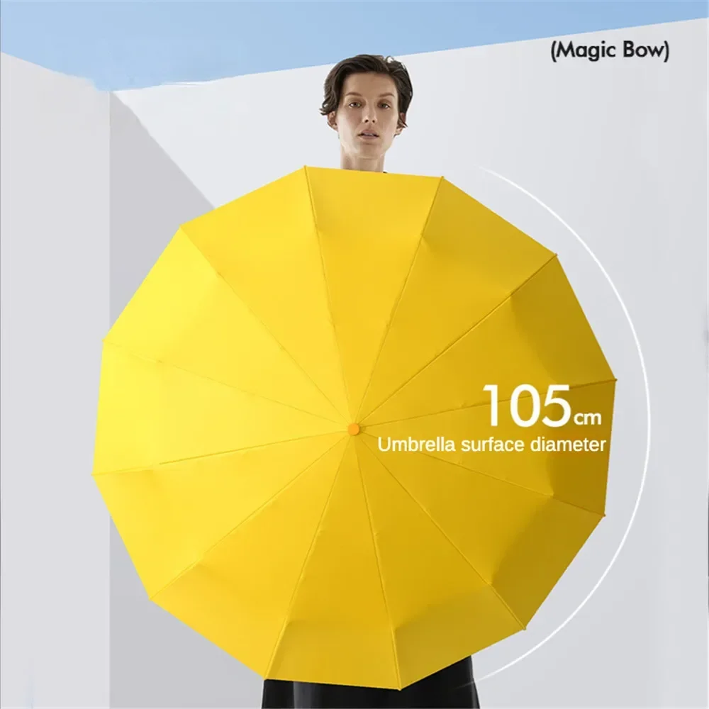 

Складной зонт с 12 косточками, полностью автоматический, ветрозащитный, прочный, с защитой от УФ-лучей, уличный, современный, минималистичный, практичный