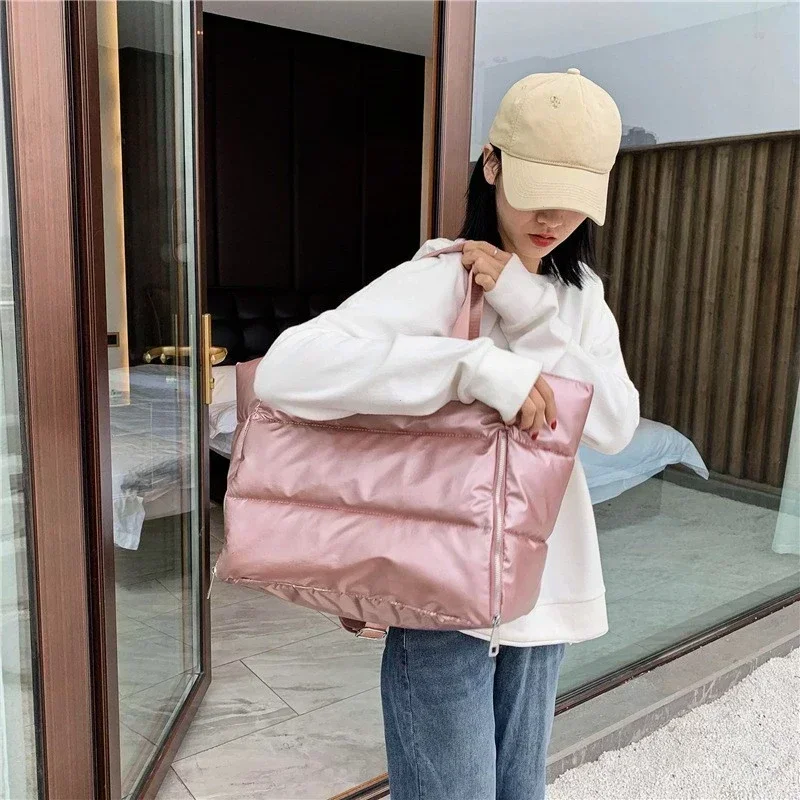 Women Gym Bags Waterproof Sports Swimming Yoga Mat Pink Weekend Travel Duffle Bags for Women Sport Fitness Shoulder Handbag 3