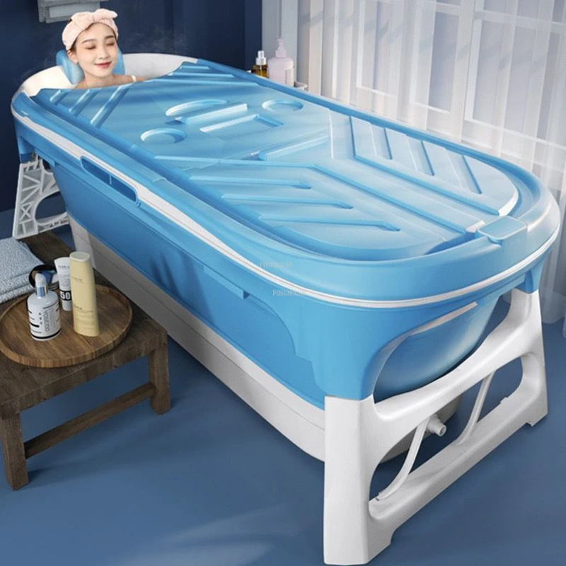 Nordic Minimalist Portable Bathtubs Adult Foldable Bathtub Home Bath Hot Tub Bathroom Whole Body