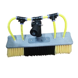 Solar Panel Cleaning 12 Inch Water Fed Sill Brush 4 Pencil Jets for Window Cleanging Telescopic Pole