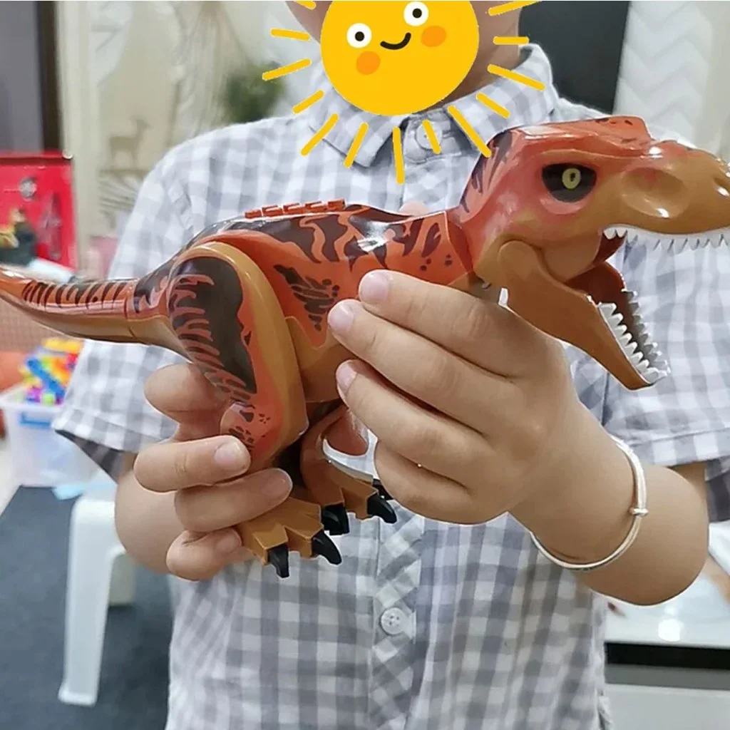 쥬라기 월드 브루탈 랩터 빌딩 블록 공룡 모델 티라노사우루스 인도미누스 티렉스 조립식 교육용 장난감 어린이 선물