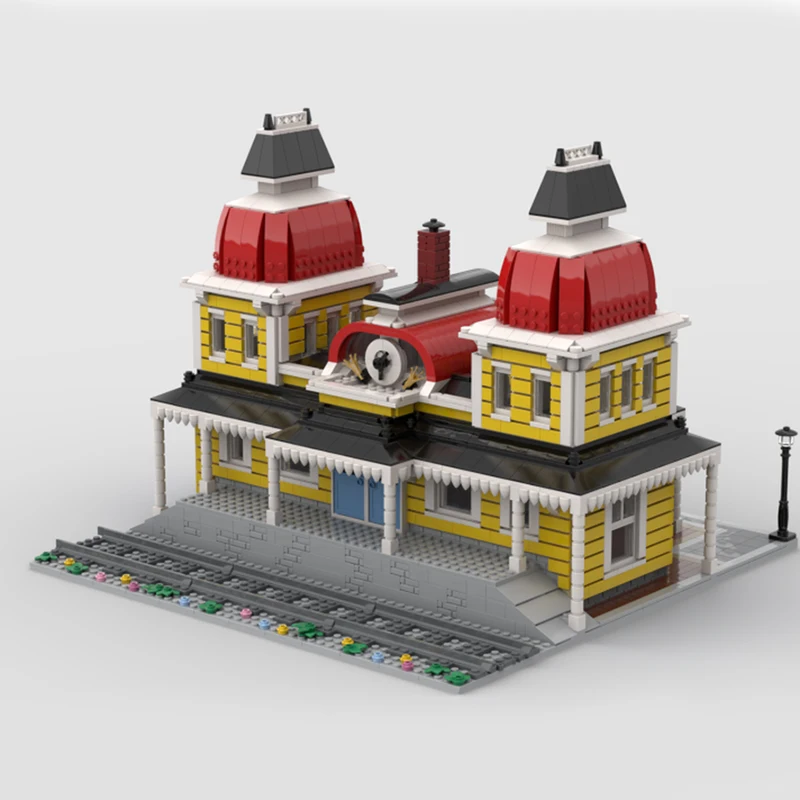 

NEW 3520PCS City Hot Selling Street View Moc Modular Village Central Station DIY creative ideas ChildrenToy birthday Gift Blocks