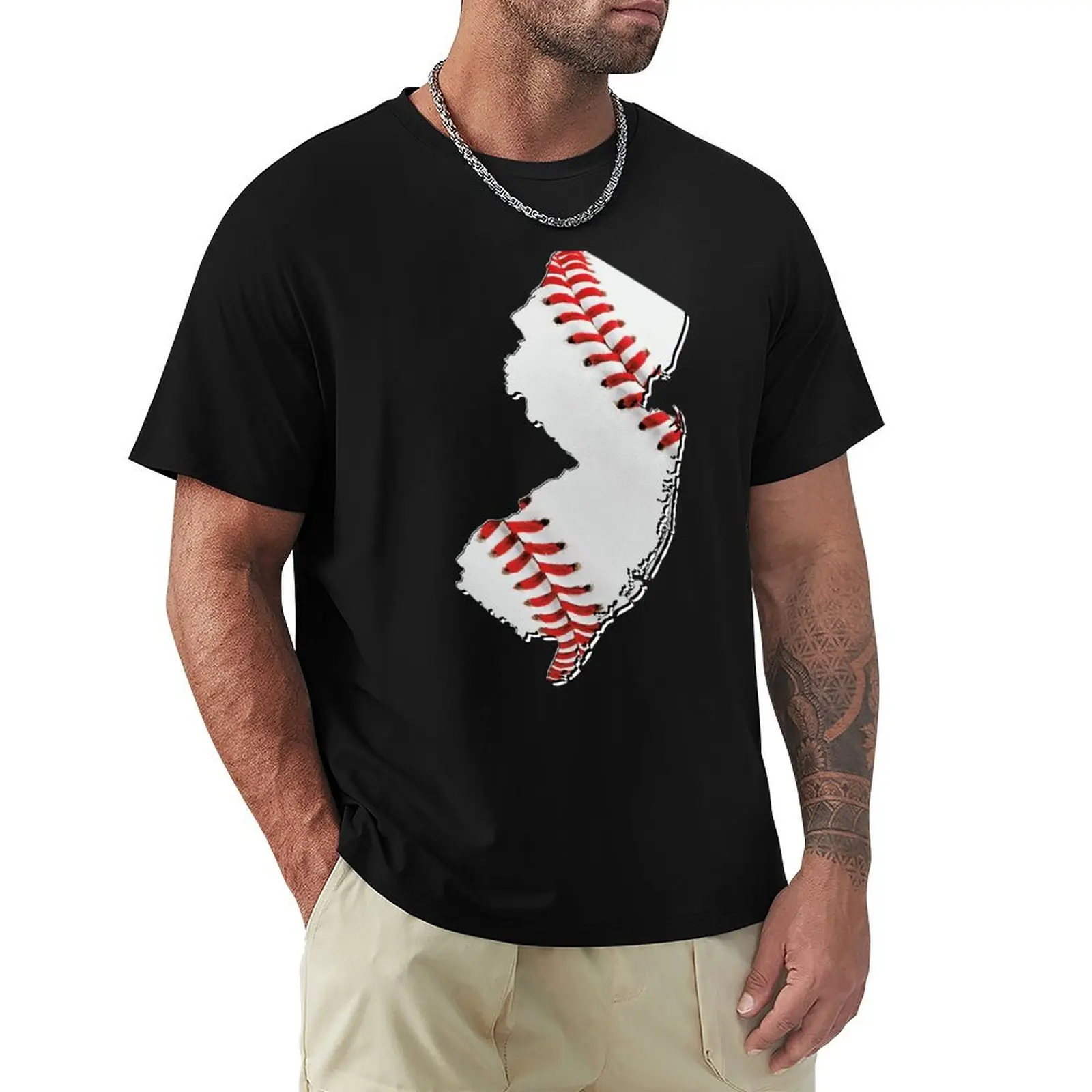 

New Jersey (USA) Map – Real Baseball T-Shirt graphic shirts man clothes man t shirt graphic tshirt men