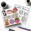Stress Relief Cute & Easy Coloring Book for Adults and Teens - 24 Pages Adult Picture Book Emotional Release Drawing Books 3