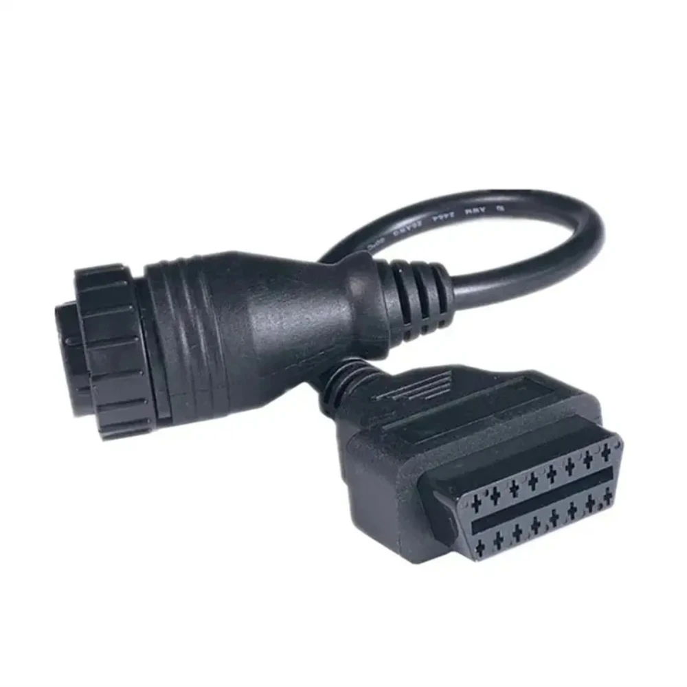 NEW Suitable for Mercedes/Benz 14Pin To 16Pin Automatic Diagnostic Tool Connector Adapter Cable OBD2 Scanner  Circular Socket 5