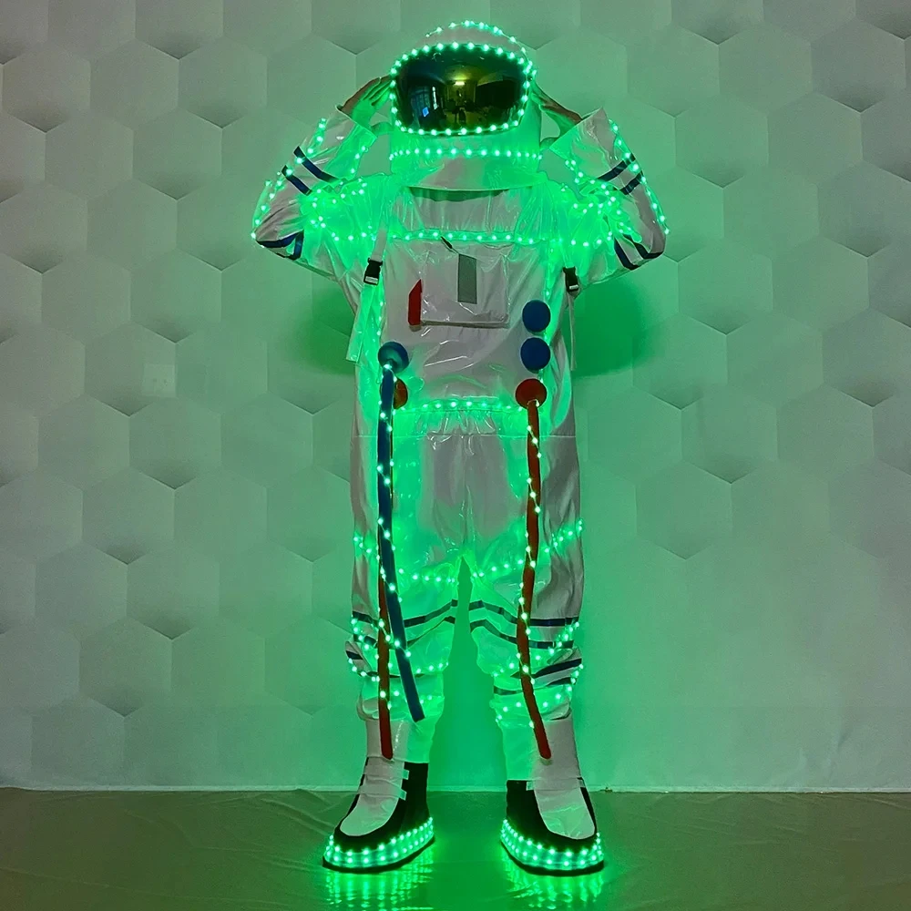 

LED space suit stage dance performance wear interactive atmosphere glow-in-the-dark props hotel party festival luminous