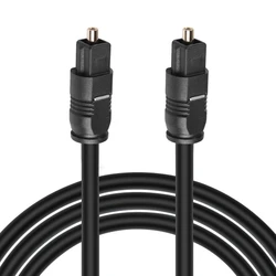 Premium Digital Optical Audio Cable - Toslink SPDIF Coaxial Fiber (0.5m - 3m) for Enhanced Sound Quality (Black)