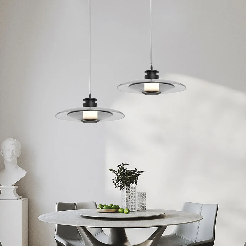 

Modern and simple dining room, atmospheric bar, bedroom, bedside flying saucer chandelier, designer, creative personality, hangi