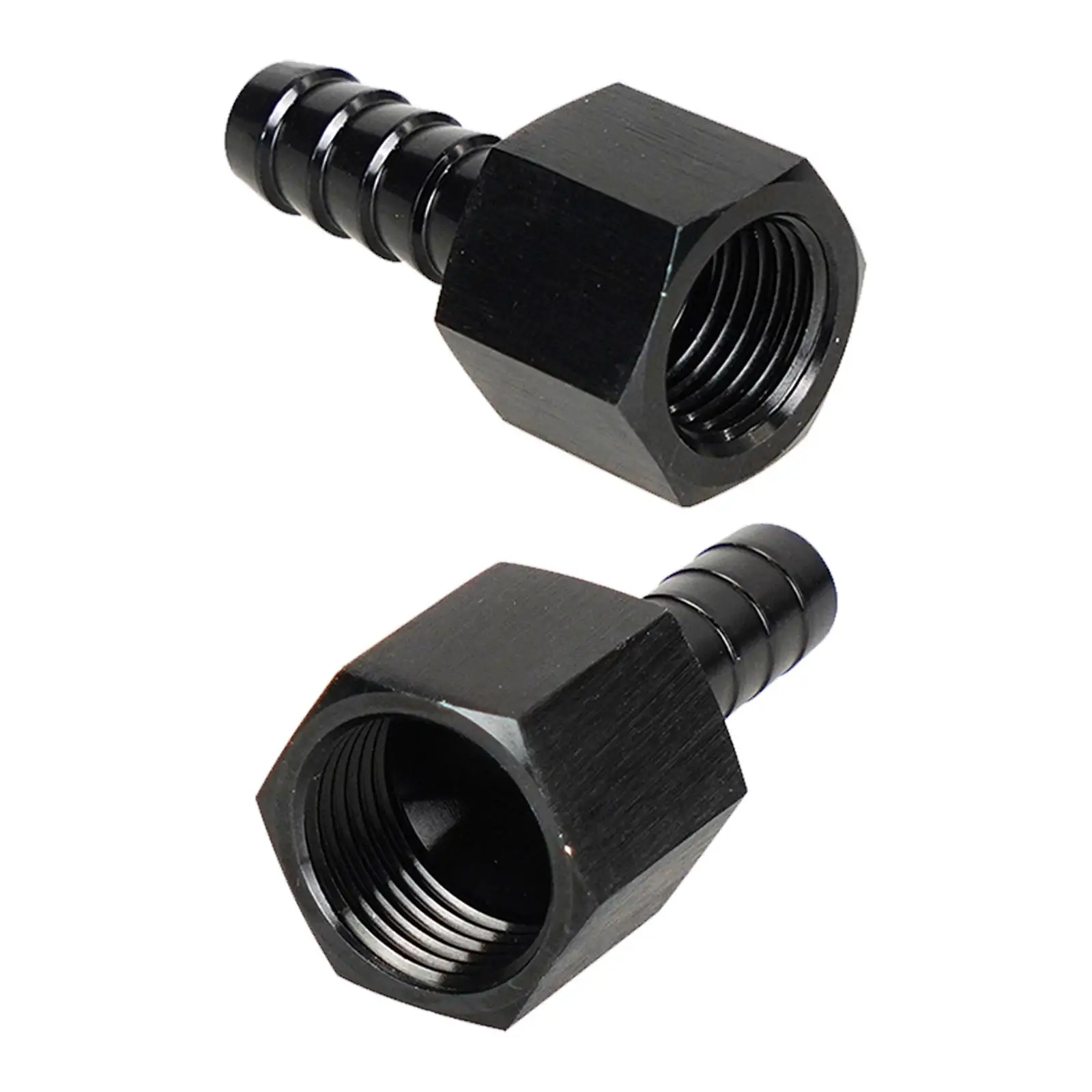 

6AN Female to 3/8in Push on Barbed Connector High Strength Metal Replaces Fuel Rails Adapter 6AN for Car Direct Replaces