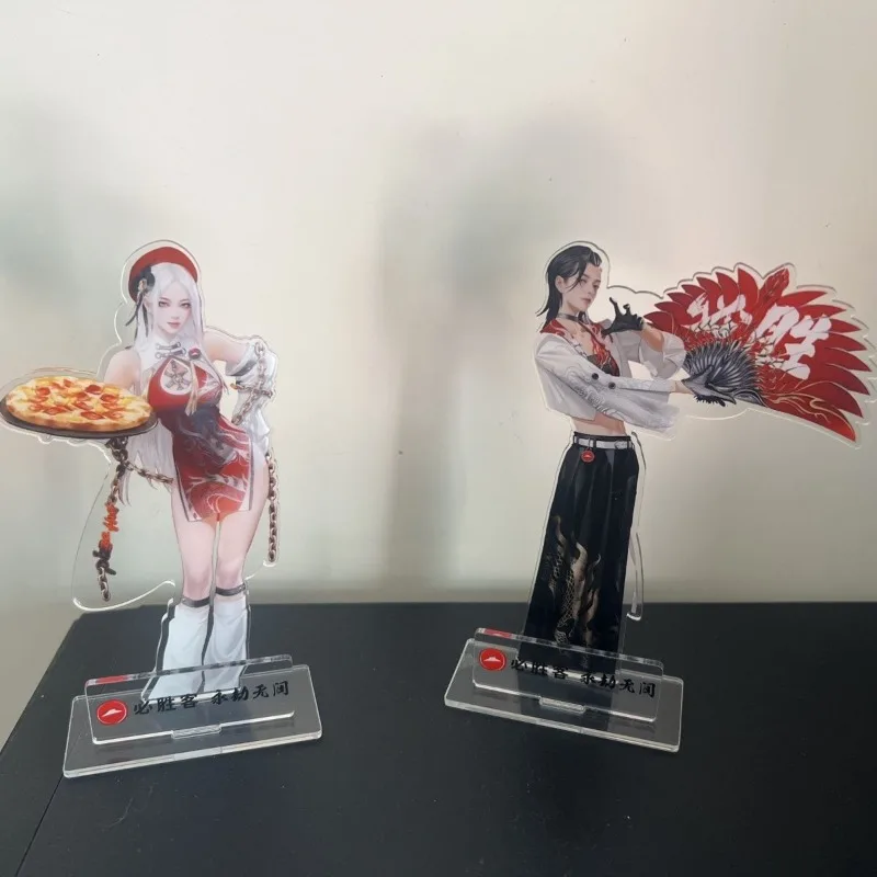 

Pizzahut Naraka Bladepoint Plate Desk Decor Zai Standing Gift Collection Ornament Shayol Wei Acrylic Doll Wei Qing Ji Yingying