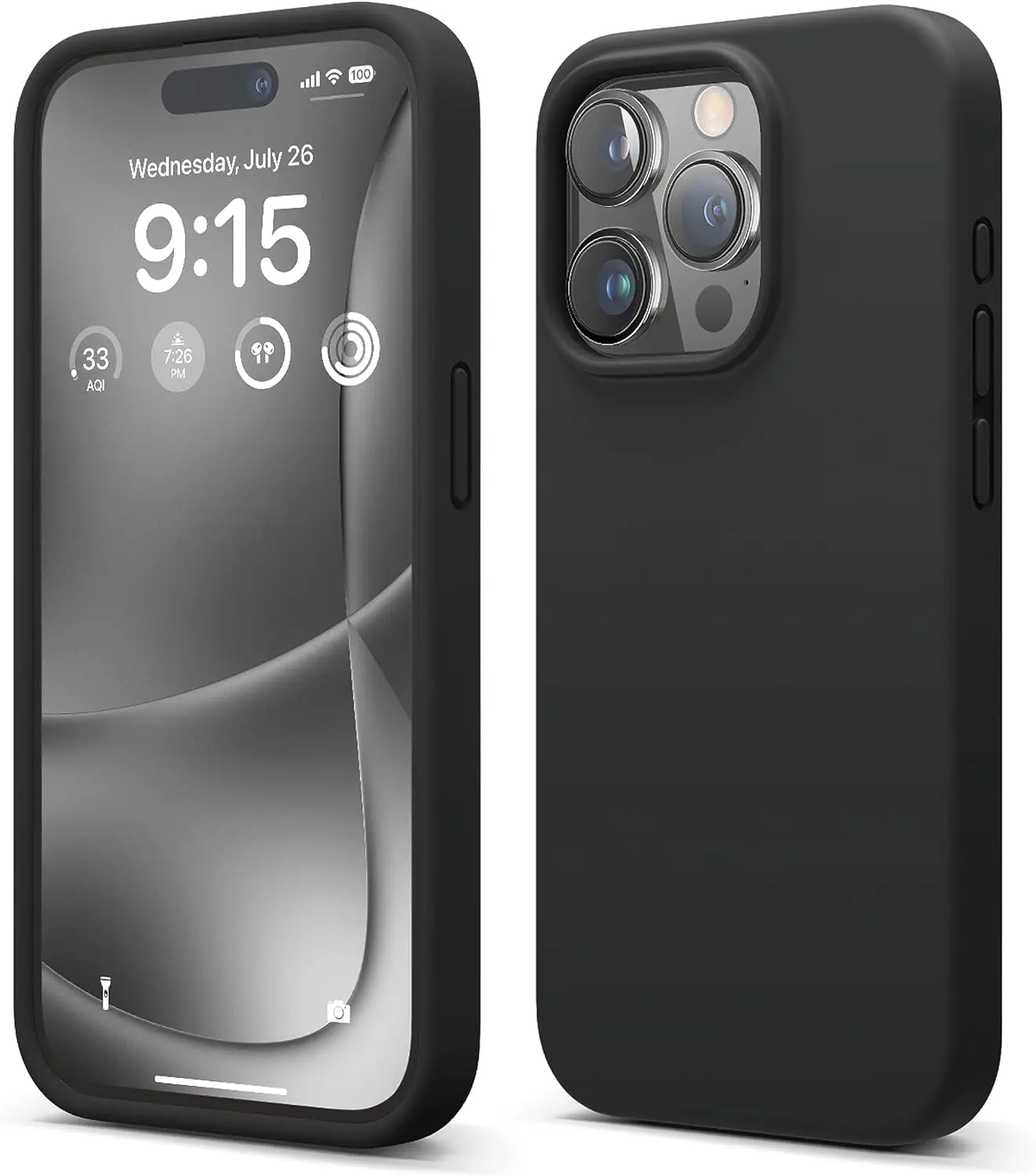 Premium Liquid Silicone Shockproof Protective Phone Case with Microfiber Lining