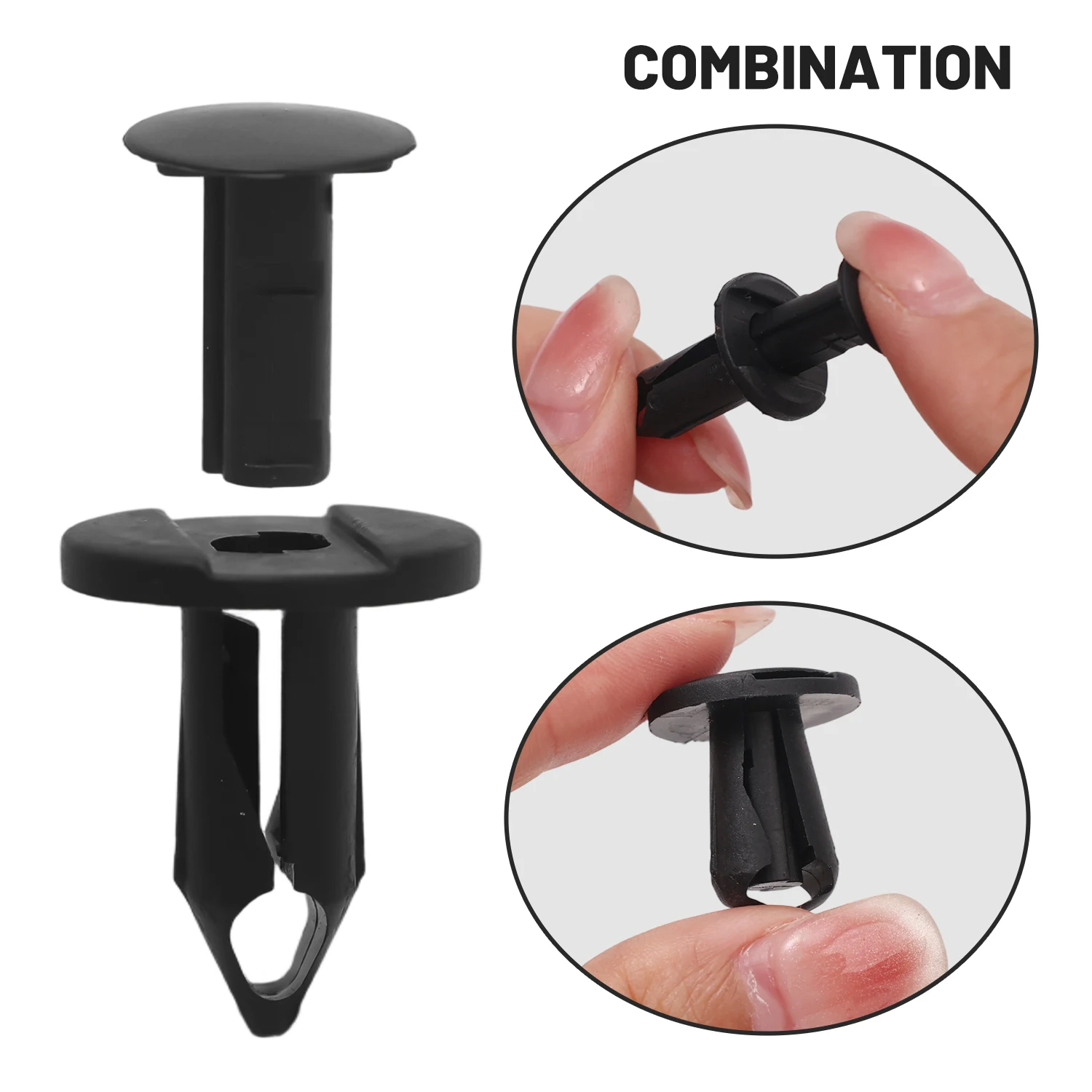 190pcs 6Size Car Retainer Clips Plastic Fasteners Kit Auto Trim Panel Clip Mixed Car Body Bumper Rivet Set