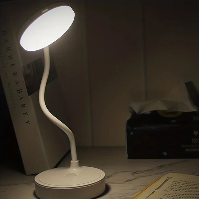 Table Lamp USB Rechargeable Desk Lamp Bed Reading Book Night Light LED Eye Protection Light Foldable for Study Office Work Lamp 6
