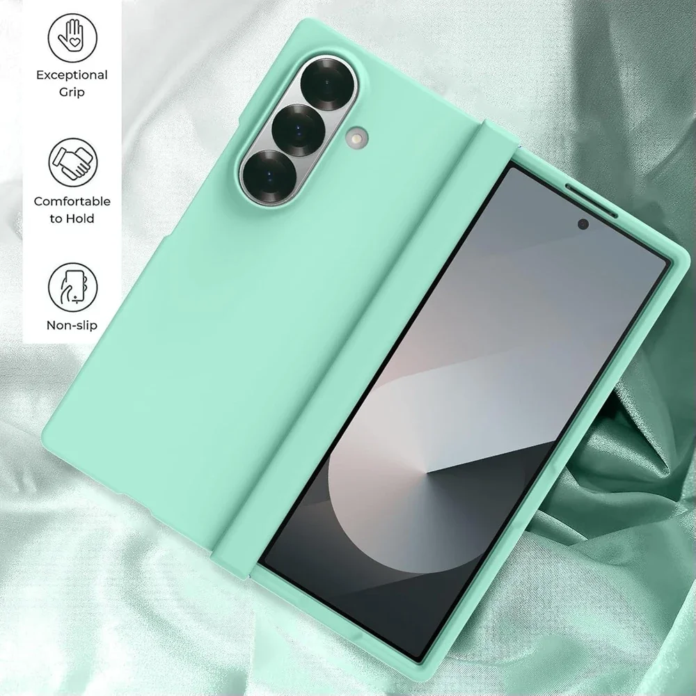 Luxury Candy Colored Foldable Protective Phone Case - Solid Color Shockproof Bumper Hard Cover
