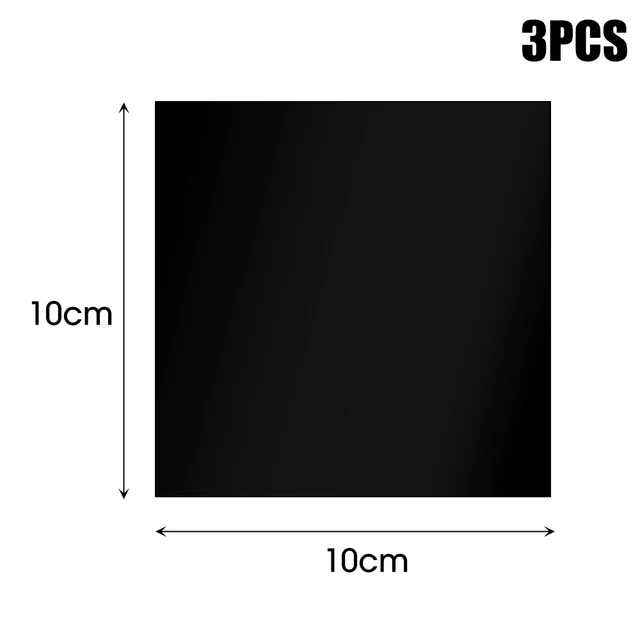 Black 10x10cm 3pcs