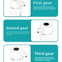 เครื่องจ่ายสบู่อัตโนมัติ 420 มล. กันน้ำ IPX6 แบบไม่ต้องสัมผัส เครื่องจ่ายสบู่อัจฉริยะ ชาร์จผ่าน USB C แบตเตอรี่ 1200 มิลลิแอมป์ 5