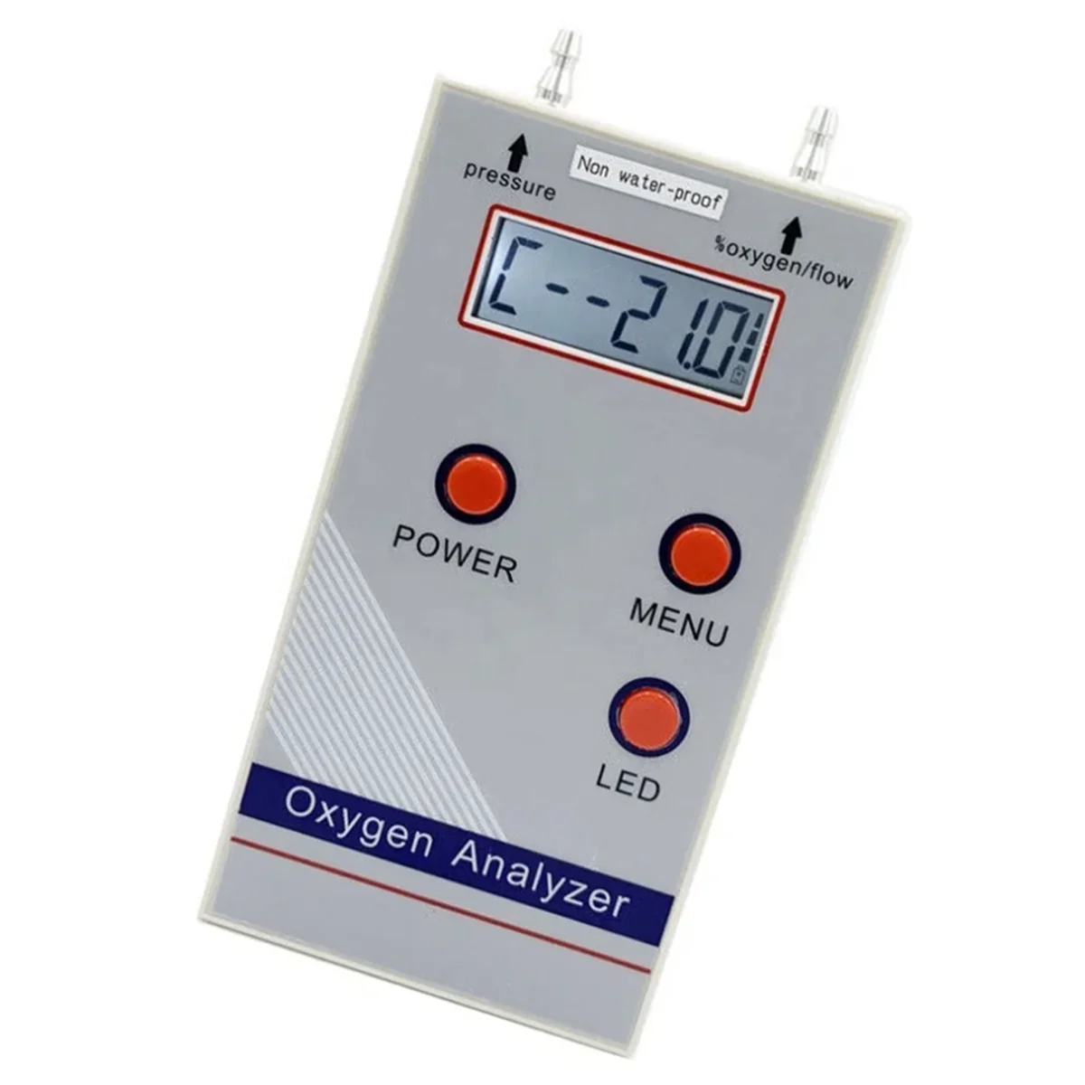 Oxygen Analyzer Tools Oxygen Analyzer Professional Portable O2 Oxygen Concentration Meter Detector 21%-O2 Meter Gas Detector EU Plug