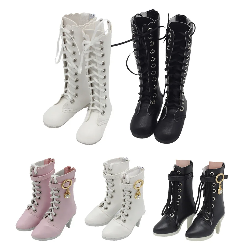 

Fashion 7.8cm Shoes for 60CM Princess Dolls High Heel Boots Shoes Model Fit 1/3BJD Doll Body American Girl Doll Accessories