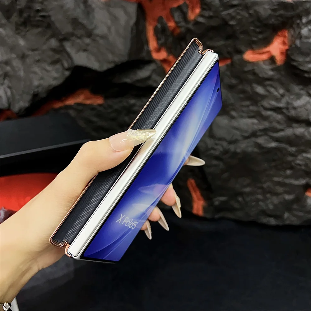 Luxury PU Leather Skin Plating Protective Back Cover Case