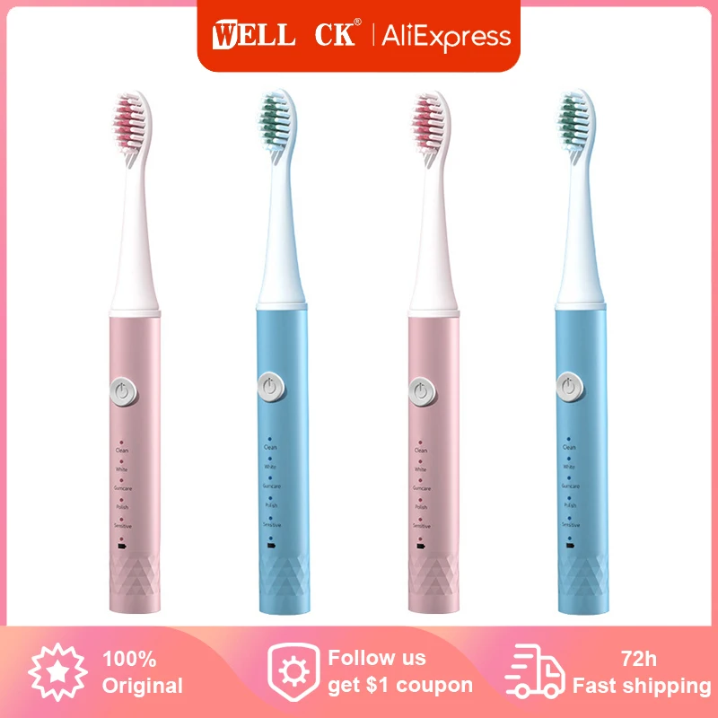 

Sonic Electric Toothbrush Mi Smart Tooth Brush Colorful USB Rechargeable IPX7 Waterproof For Toothbrushes head