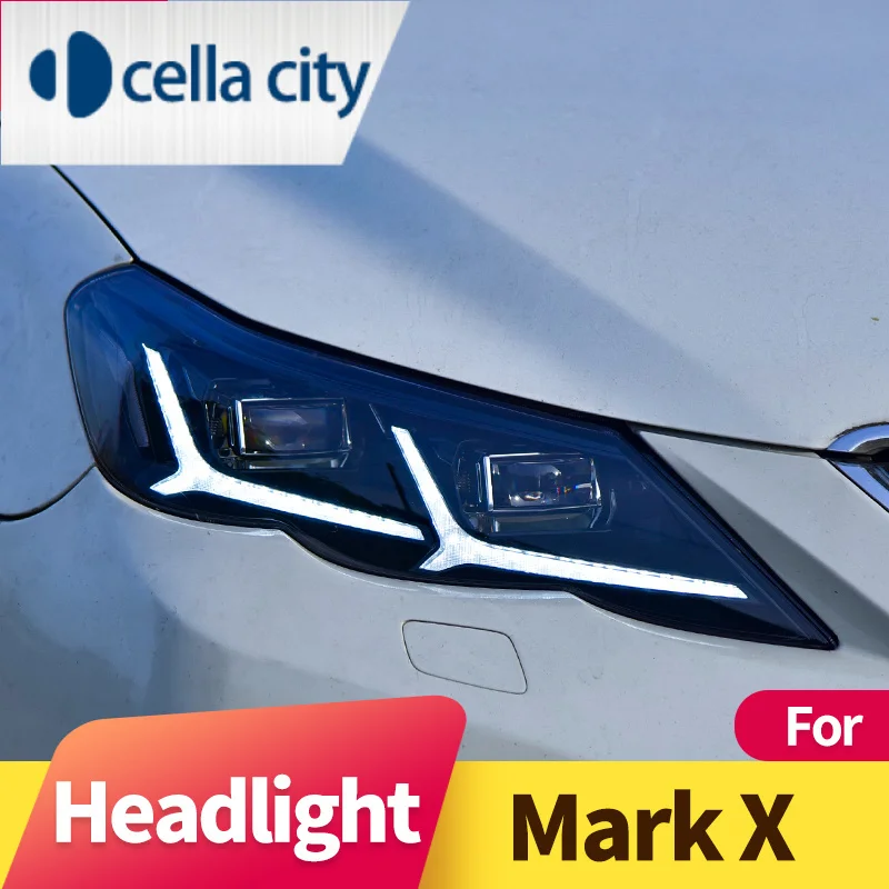 

Headlight Assembly for Toyota Mark X 2010-2013 LED DRL LED Sequential Turn Signal Full LED Light Source