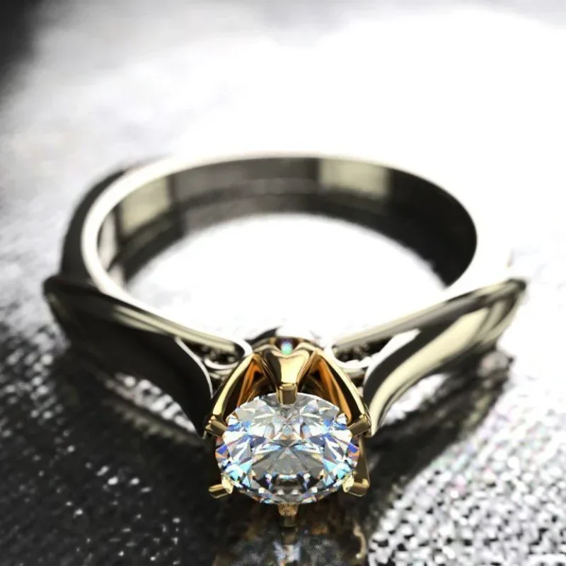 여성을위한 순수한 925 은반지 보석이있는 천연 Moissanite 반지 아름다운 보석 커플 결혼식 액세서리 새로운 트렌드