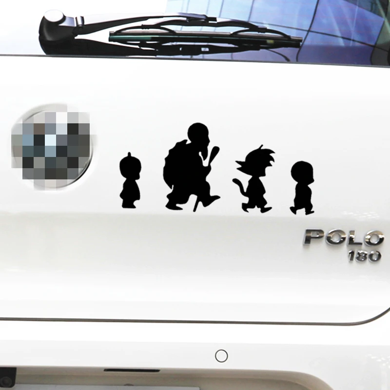 2PCS Car Sticker Son Goku Master Roshi Anime Reflective Decoration For Windshield Trunk Bumper Motorcycle Laptop Ipad Tablet D30