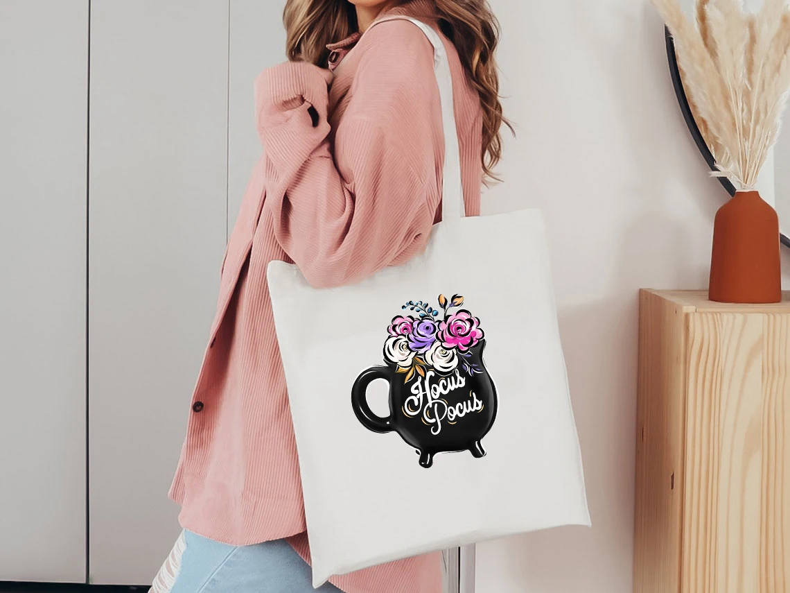 

Холщовая Сумка-тоут Witches Brew, готические женские сумки для покупок на Хэллоуин