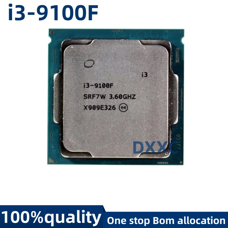 

Used For i3-9100F i3 9100F 3.6GHz SRF7W /SRF6N Quad-Core Quad-Thread CPU 65W 6M Processor LGA 1151 I3 9100F