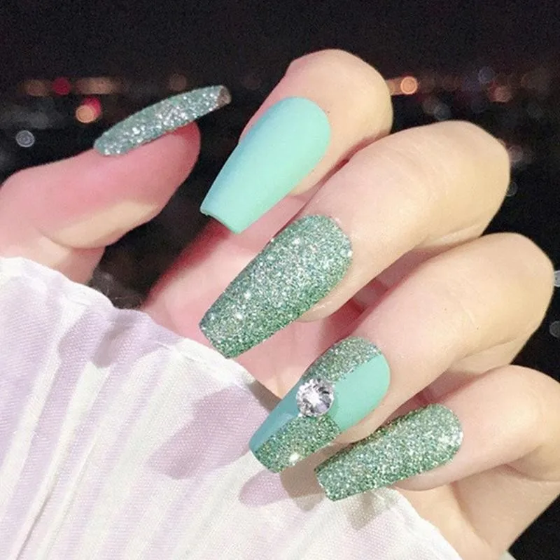 Description Picture 6 of item1 Bottle Pink Crystal Diamond Glitter Powder 8 Colors Holographic Shiny Rainbow Pigment Dust Micro Drill Nails Art Powder &*&