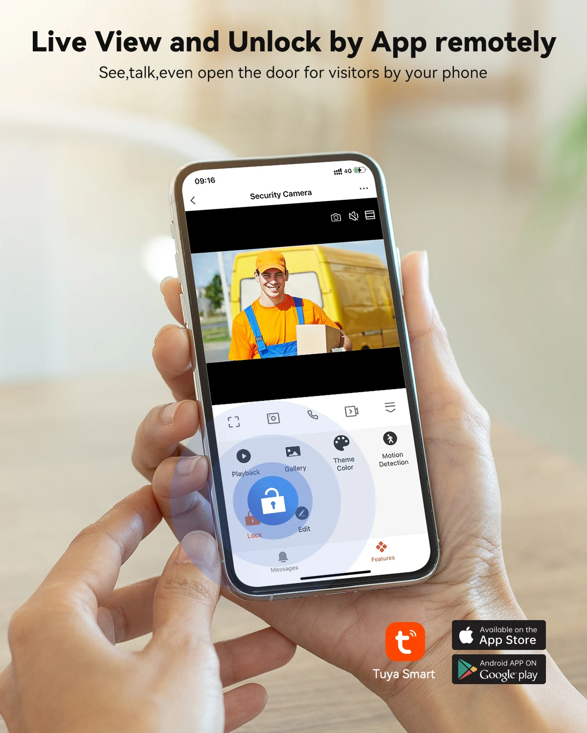 7 Inch Tuya App 1080P Wifi Smart Video DoorPhone Intercom System Wired Doorbell APP/Password/Card Swipe TouchScreen