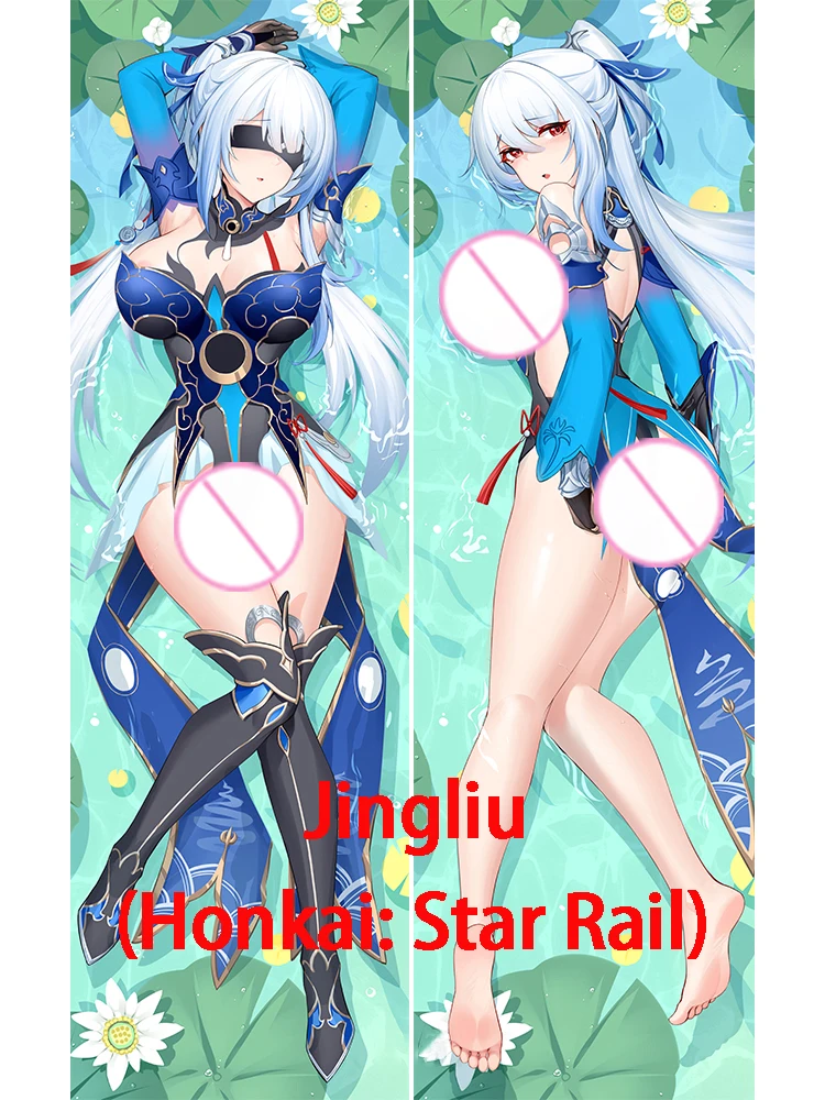 

Dakimakura anime дакимакура Двусторонняя наволочка Dakimakura Jingliu (Honkai: Star Rail) в стиле аниме, наволочка для кровати, сексуальная наволочка