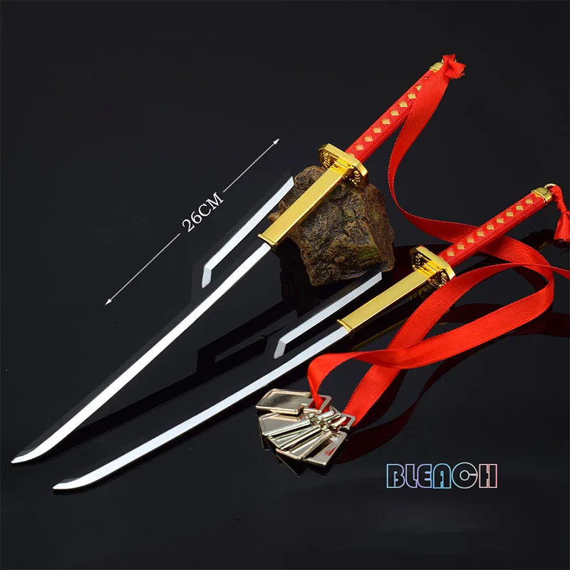 

26cm Bleach Game Peripherals Weapon Models Jūshirō Ukitake Knife Toy Sword Cosplay Metal Katana Boys Gifts Collective