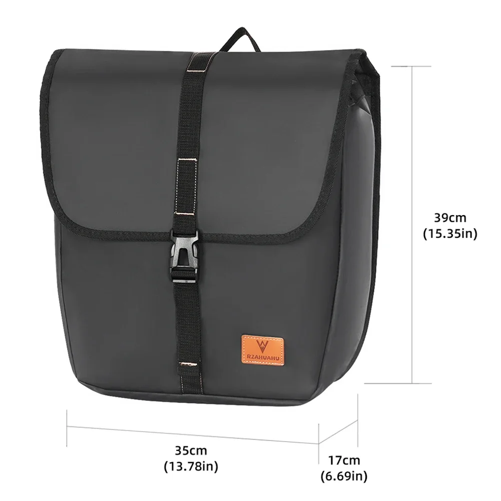 Waterproof Bicycle Rear Seat Bag Multifunctional Bike Rack Trunk Pannier Bag with Handle Large Capacity Cycling Tail Saddle Bags