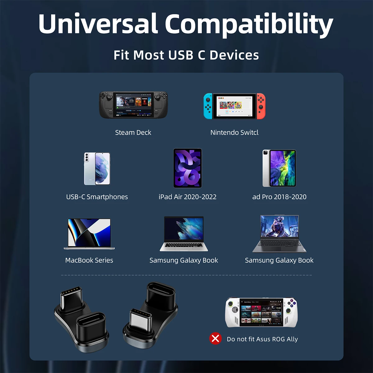 USB C 어댑터 180도 U자형 USB C 3.1 암-수 엘보우 어댑터 각도형 OTG 어댑터 맥북 스위치 호환