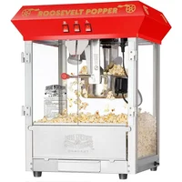 6010  Red 8oz Roosevelt Antique Countertop Style Popcorn Popper Machine 1