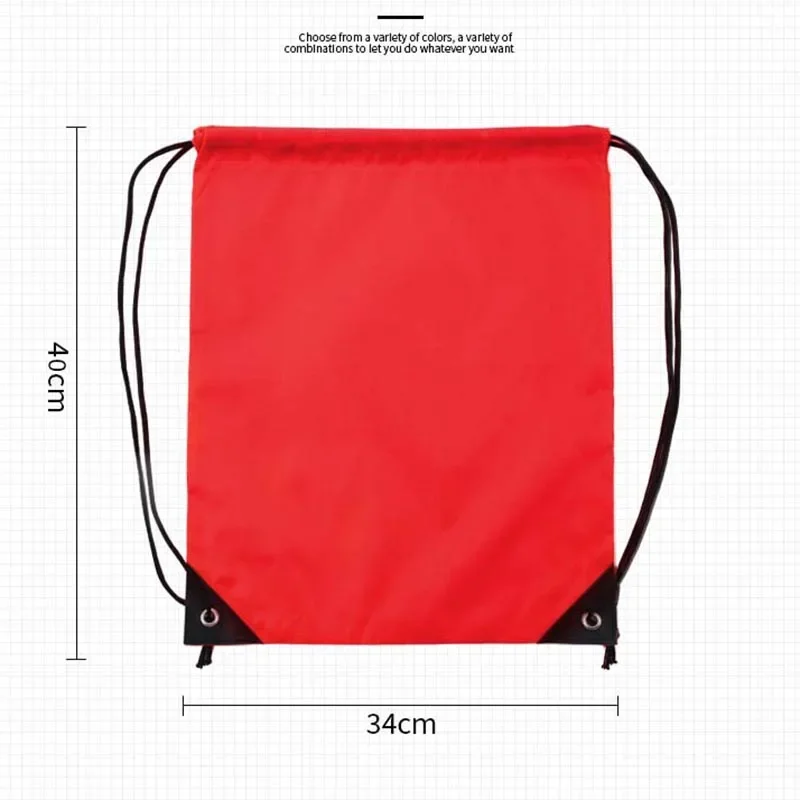 1 Pc Waterproof Gym Bag Drawstring Fitness Travel Outdoor Backpack DIY Daybag Shopping Bags Swimming Basketball Yoga Sports Bags 6
