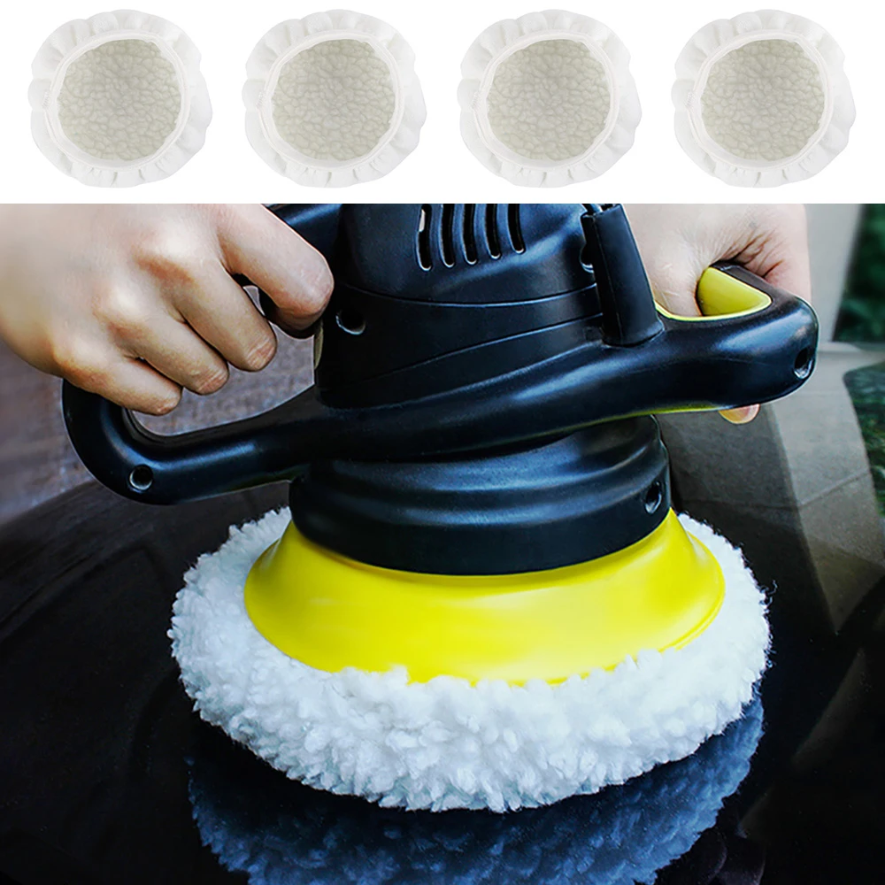 8Pcs Polishing Bonnets Buffer Pads 6 Inch Polishing Wheel Soft Wool Pads For Boat Car Polisher Buffing Removes Scratches car polishing pad car polish pad wool polishing pad polishing wheel disc polishing wheel kit wool polishing head