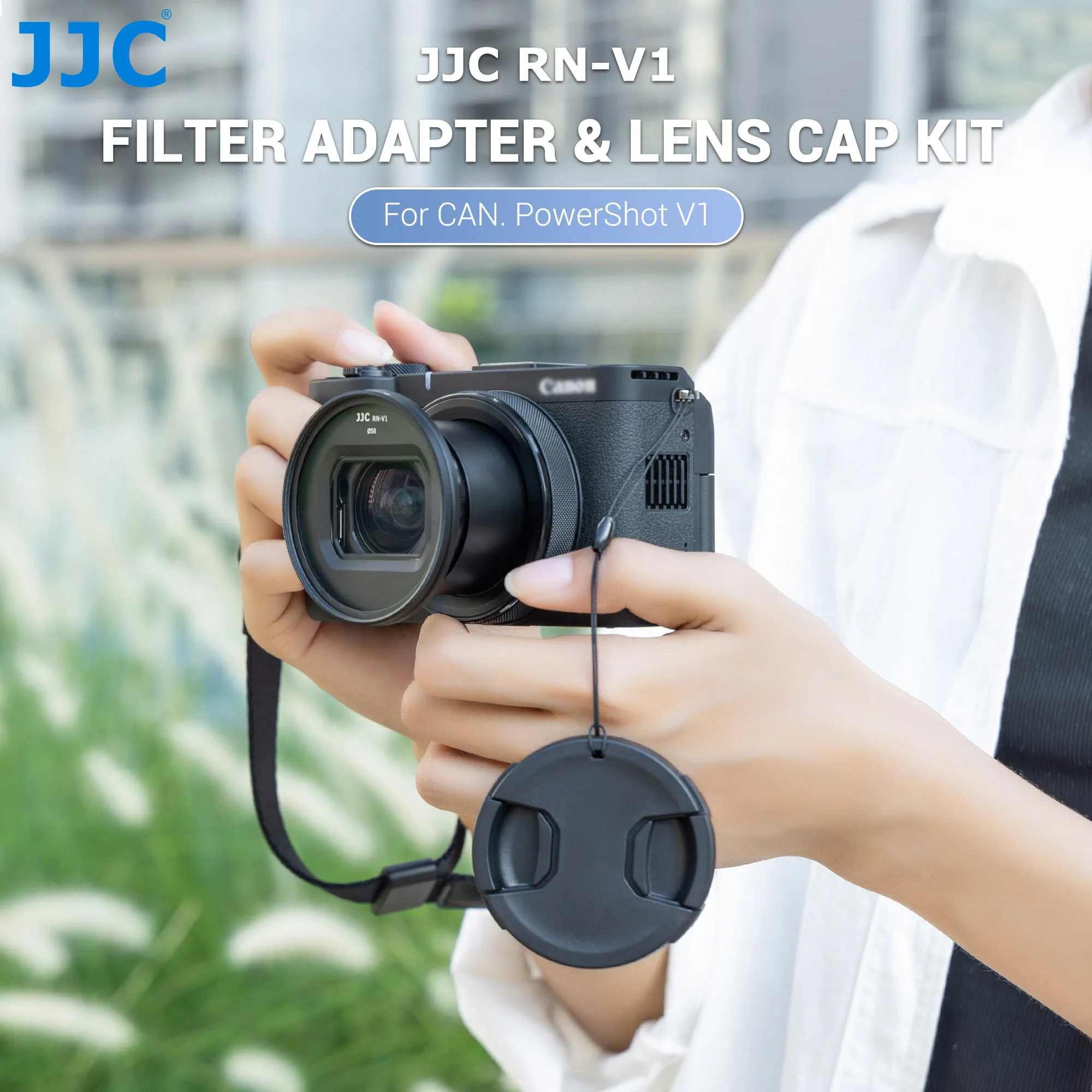 Canon PowerShot V1 ＋予備バッテリー 保護フィルタ アダプタ Canon PowerShot V1 予備バッテリ 保護フィルタ アダプタ ※傷アリ