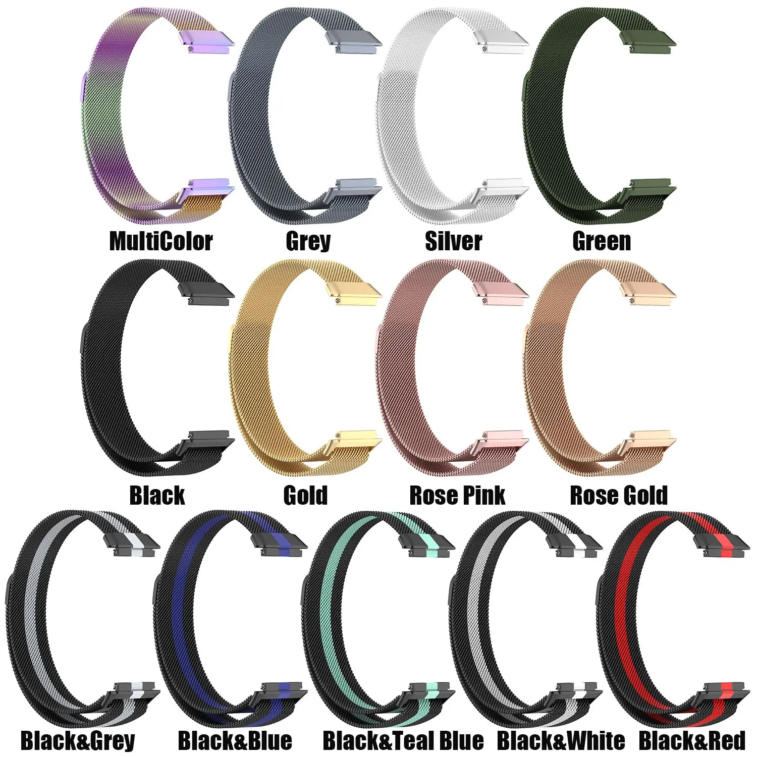 Accessories Watchband Bracelet Metal Strap Stainless Steel Replacement Milanese For Huawei Band 7