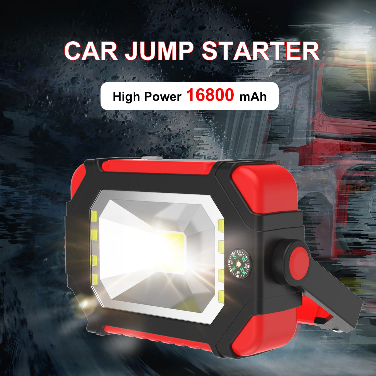 

Portable Outdoor Car Jump Starter 16800mAh Power Bank 1500A Auto Battery Booster Charger Starting Device Emergency Jump Start