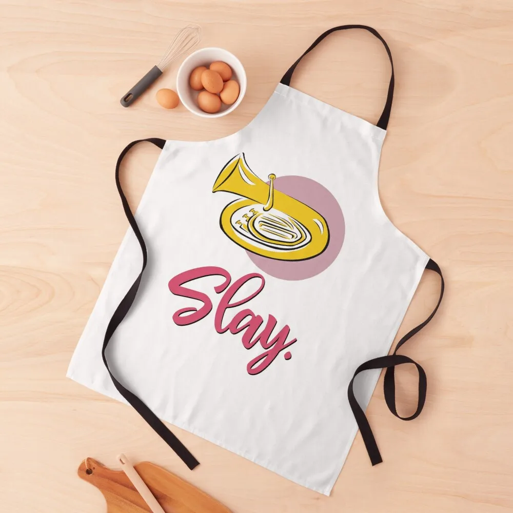 

Slay - Tuba/Sousaphone/Euphonium Apron Chef Accessory Salon Apron Beauty Apron Kitchen