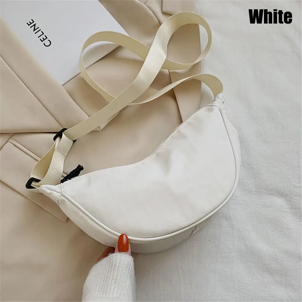 Orange Nylon Crossbody Bag For Women Fashion Portable Casual Hobos Chest Bag Underarm Bag Students Shoulder Cross Body Bag 7