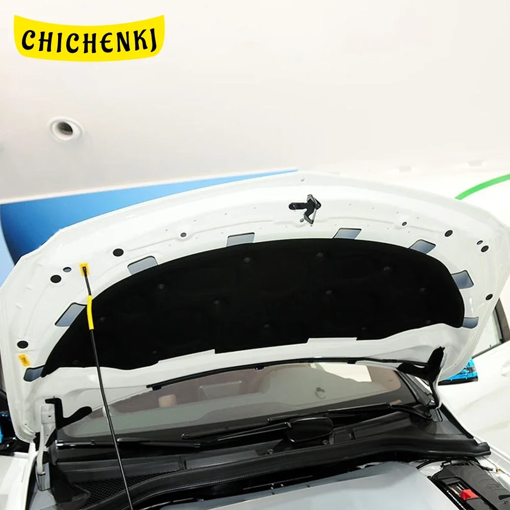 

Для Mercedes-Benz B Class W246 2012-2019, автомобильная теплоизоляция, звукоизоляция, хлопок, передний капот, коврик для защиты двигателя от шума