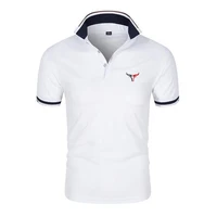 2025 hommes nouveau Sport taureau modèle Six couleurs polos col montant respirant Sport T-shirt été mode à manches courtes 1