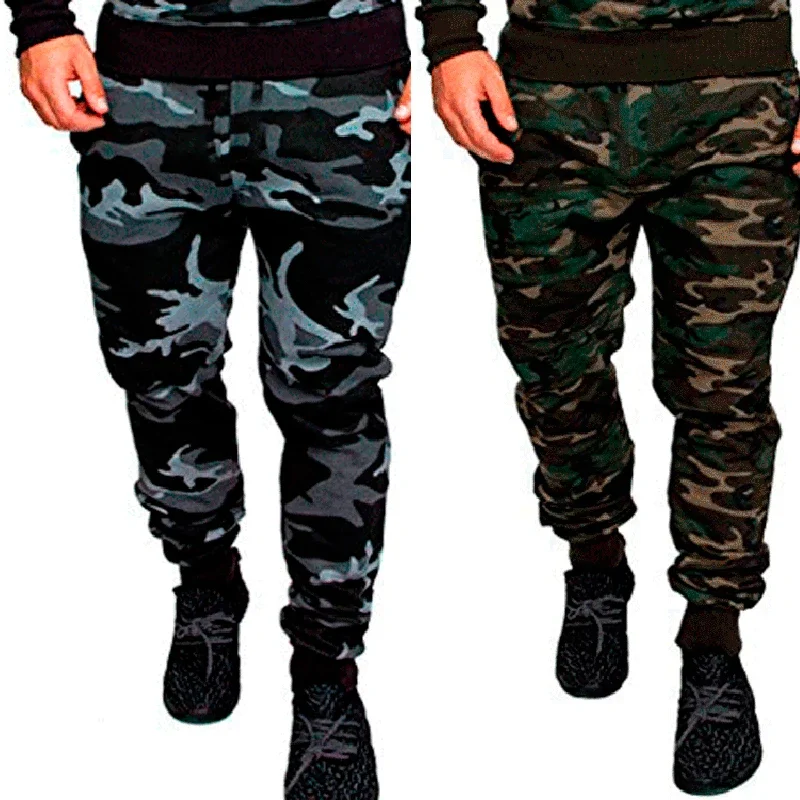 Casual Tactical Cargo Pants Men Multi Pocket Camouflage Sweatpants Men Spring Autumn Pencil Harem Jogger Trousers