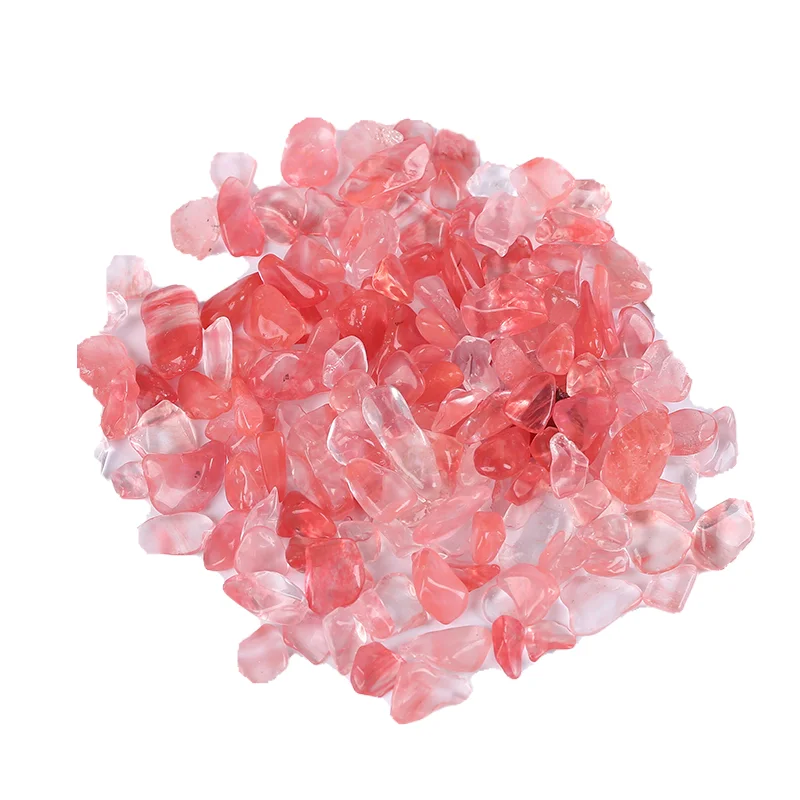 

1/4lb Tumbled Red Melting Crystal Gravel Bulk Stones Healing Reiki