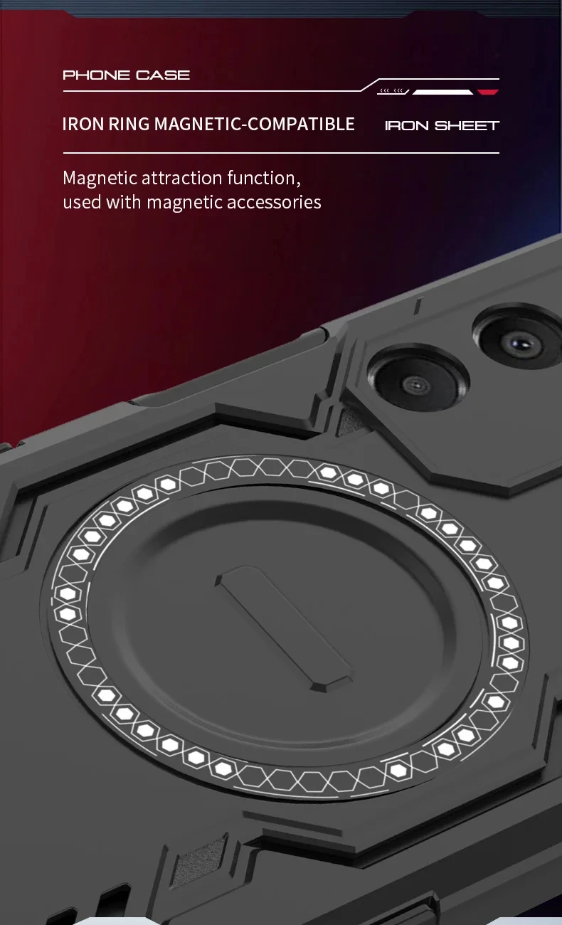 Armor Heat Dissipation Case for Samsung Galaxy A17 A07 A16 A06 A26 A36 A55 A56 A35 A15 A25 Magnetic Wireless Charge Cover Case