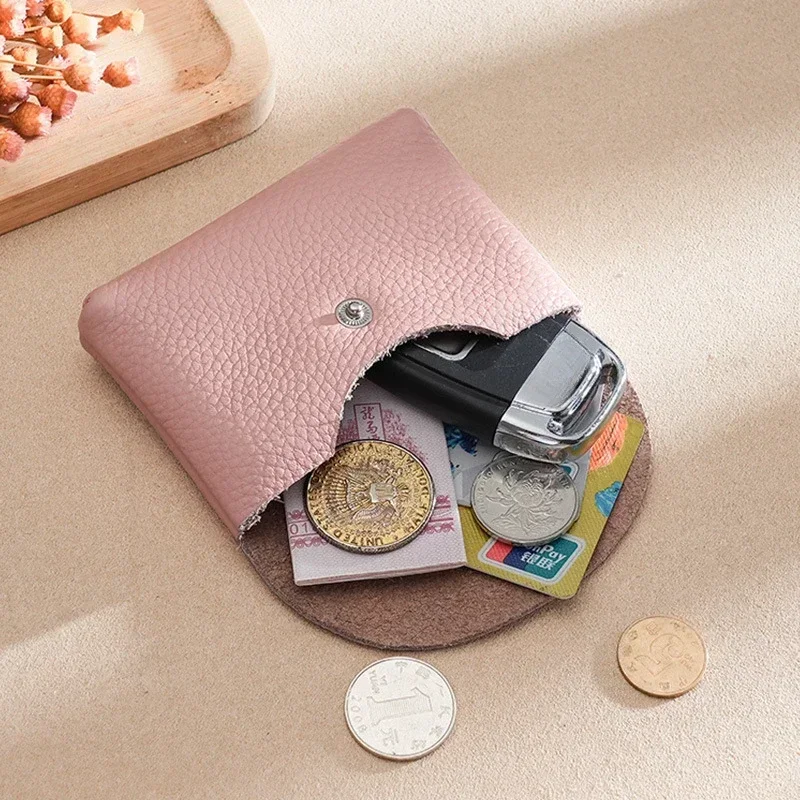FOCX ® Advanced Mini-portemonnee van leer voor kaarten, munten en biljetten, kleine portemonnee, slanke portemonnee met treklus, kaarthouder, kaarthouder voor heren en dames | Made in Germany (zwart