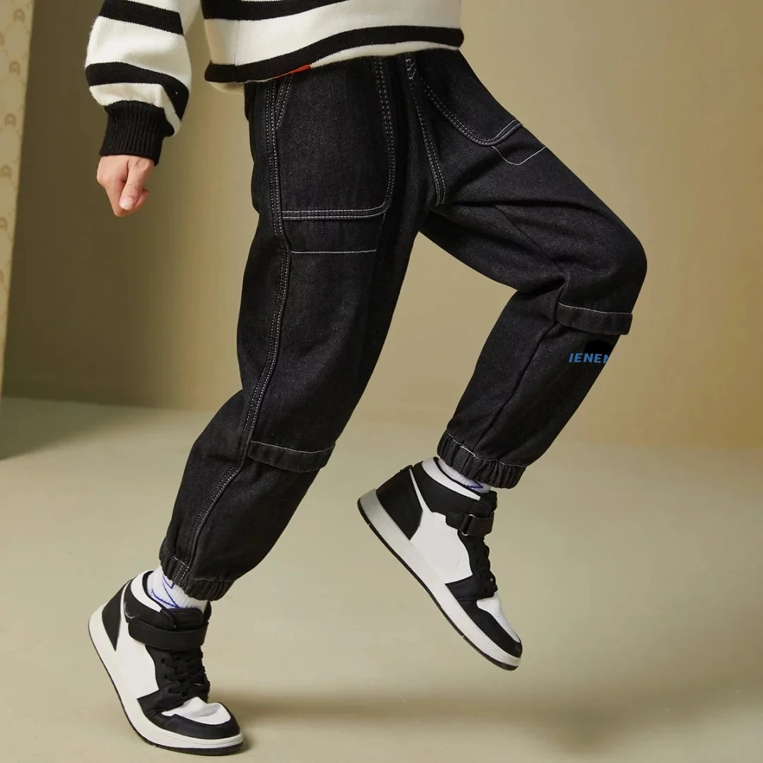 Autumn Boy's Jeans Clothes Kids Cowboy Pants Children Casual Denim Clothing Bottoms Trousers Baby Boy Casual Soft Jean kids pants boys jeans